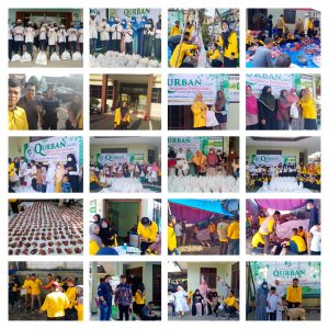 Pembagian Daging Hewan Qurban dari Donatur Hamba Allah di Yayasan Alpha Indonesia